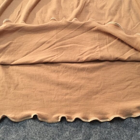 Skirt Girls XL 14/16 Maxi Camel Brown Straight Pencil Cotton Mom and Pop's Kids - Picture 6 of 9